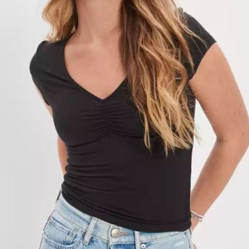 AE Soft & Sexy Cinch Front Tee